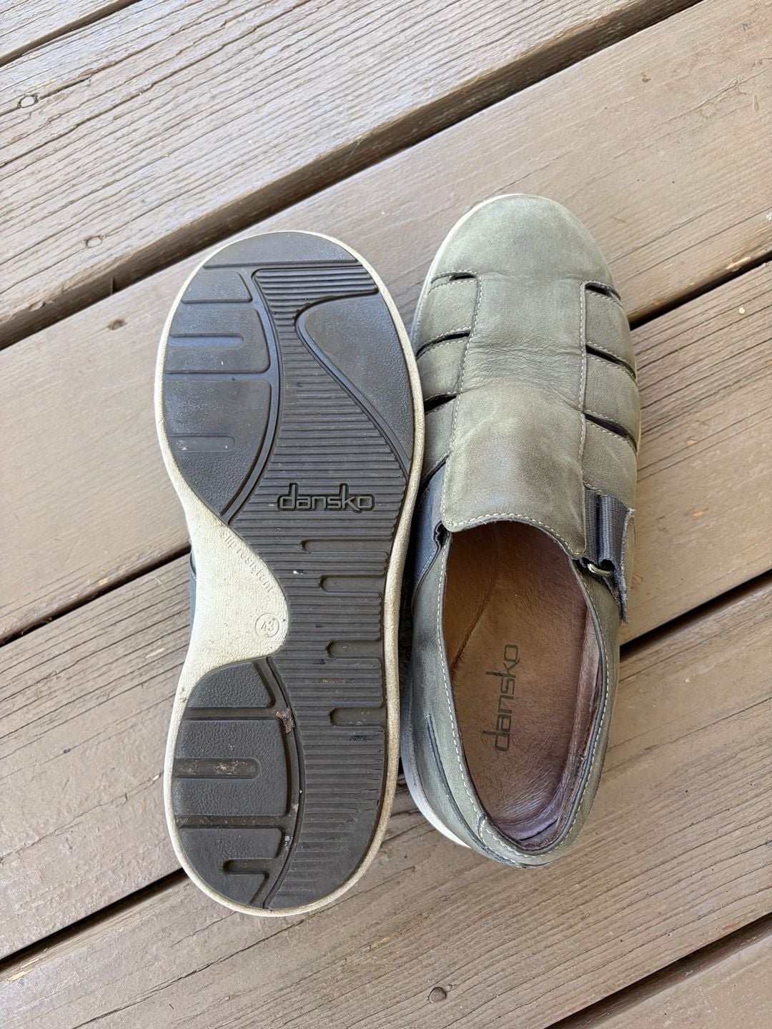 Dansko Vince Fisherman Sandal Size 43 Leather Shoes 5