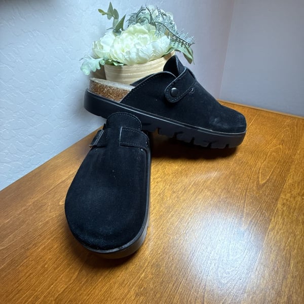 Project Cloud Suede Clog Black 7.5