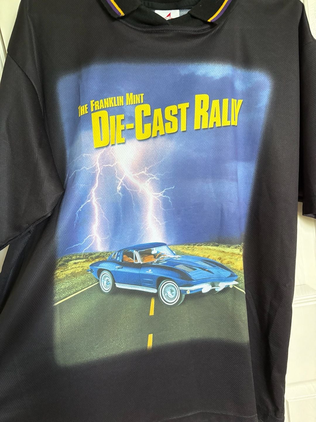 Elite The Franklin Mint Die-Cast Rally Polo Shirt Size XL Black 3