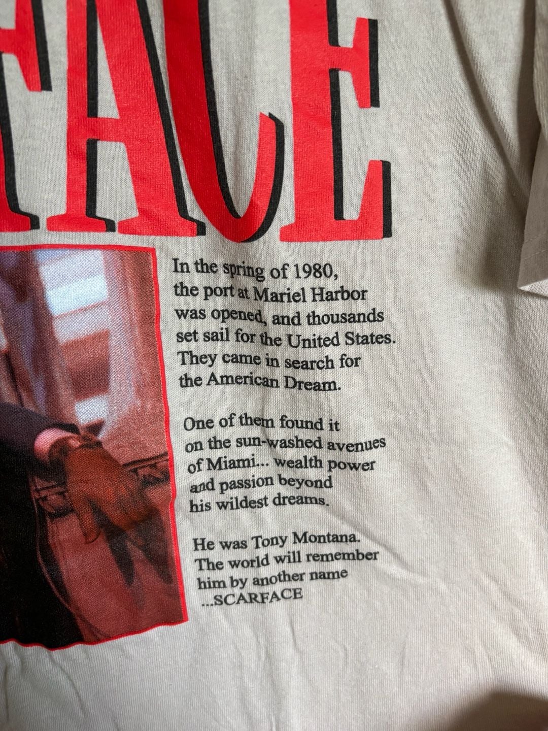 Hybrid Apparel Scarface T-Shirt Size XL Grey Tony Montana Graphic 3