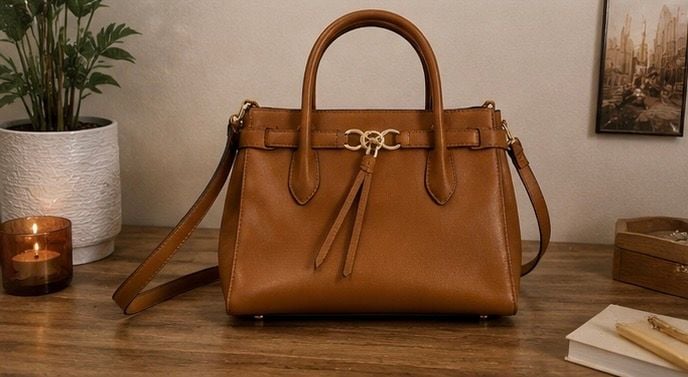 Kate Spade Toujours Medium Satchel Brown Leather 2