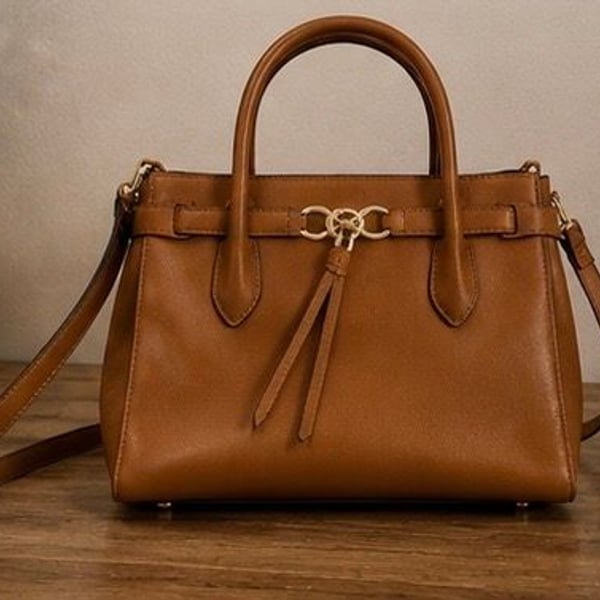 Kate Spade Toujours Medium Satchel Brown Leather