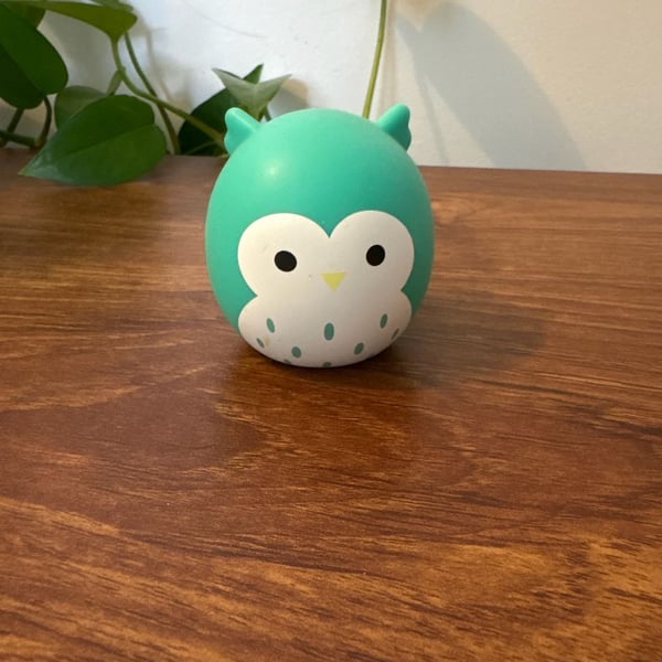 Squishmallows Squooshems Winston The Owl Teal Squishy Figure