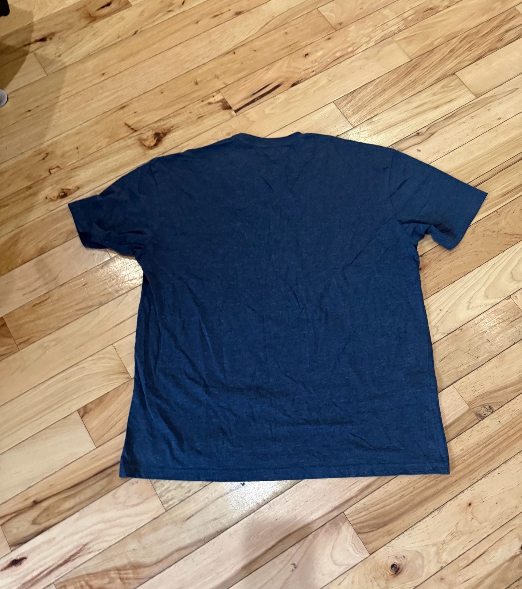 True Classic T-Shirt X-Large Blue Cotton Blend Crew Neck 3