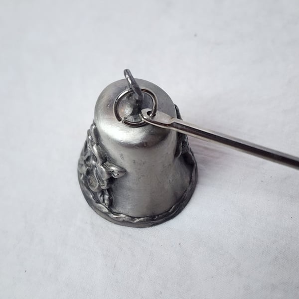Candle Snuffer - Floral - Cast Pewter with a Lacquer Finish