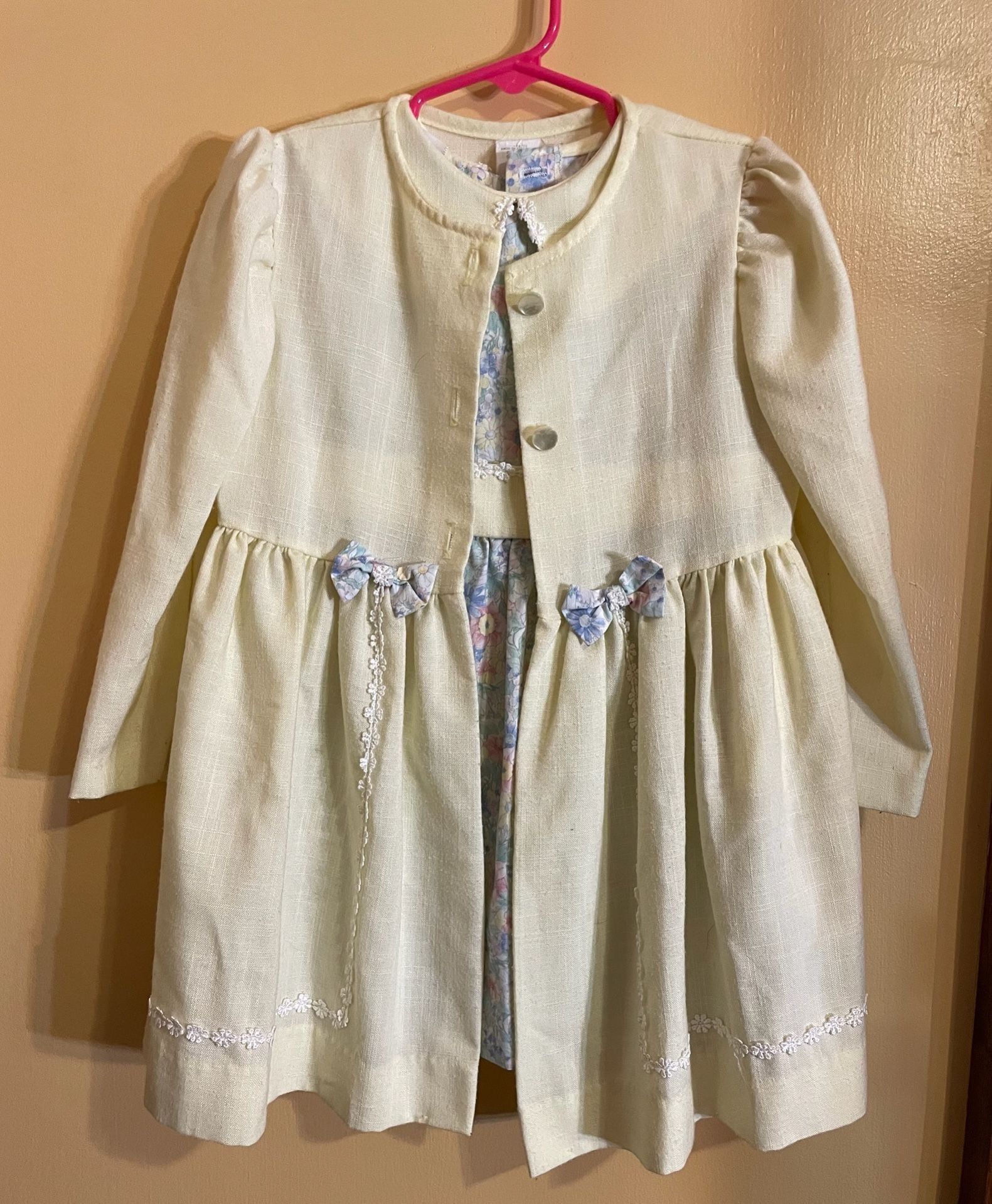Vintage Thomas Dress Set Size 4T Floral Dress and Jacket 1