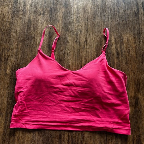 Lululemon Align Cropped Cami Tank Size 14 Pink Athletic Workout