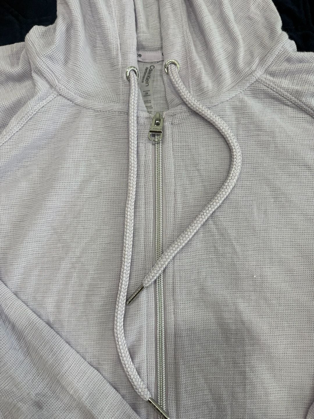 Calvin Klein Performance Light Gray Full Zip Hoodie Sweatshirt Size 2X 3