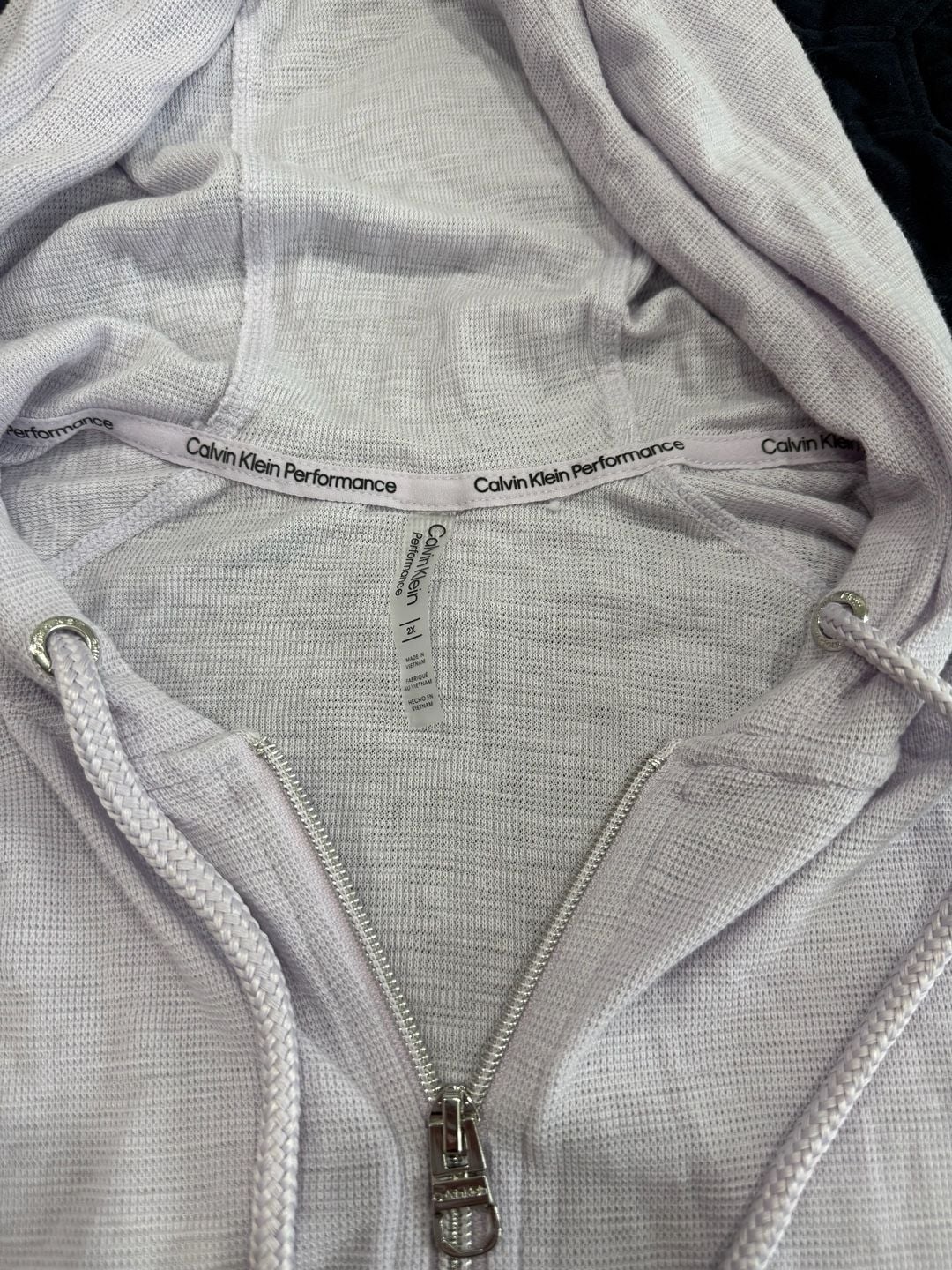 Calvin Klein Performance Light Gray Full Zip Hoodie Sweatshirt Size 2X 4