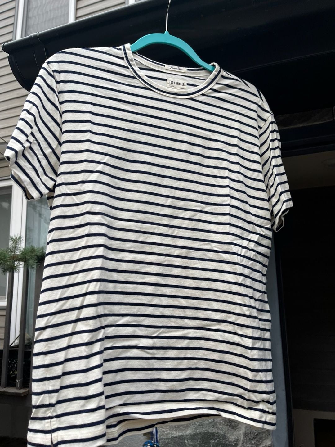 Todd Snyder Striped T-Shirt Size M Japanese Fabric 2