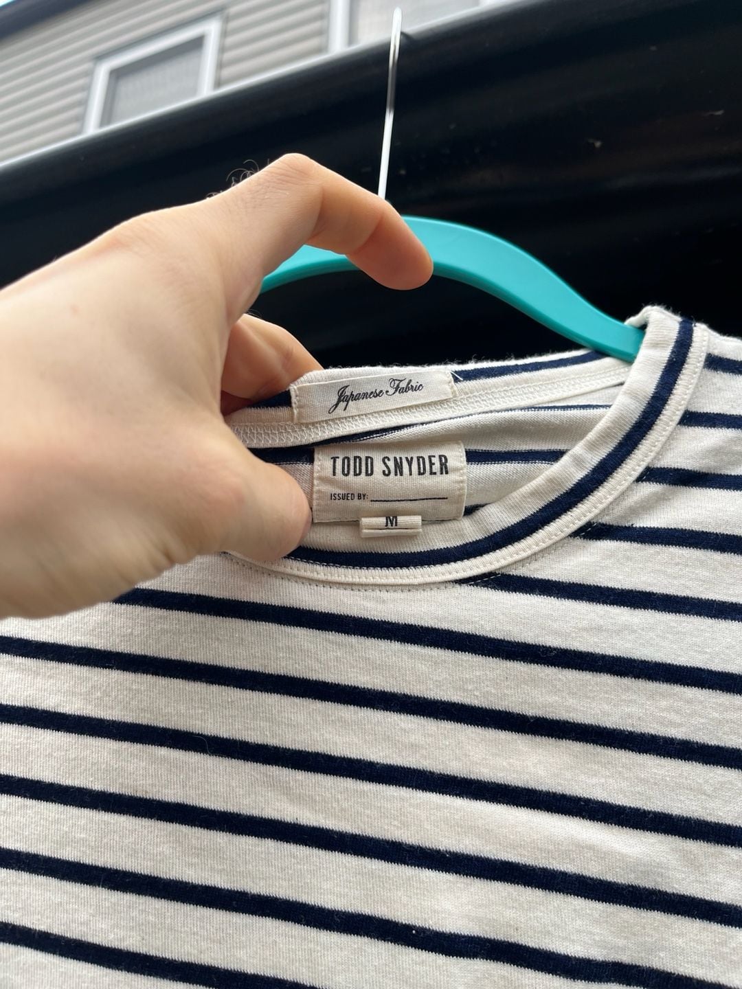 Todd Snyder Striped T-Shirt Size M Japanese Fabric 3