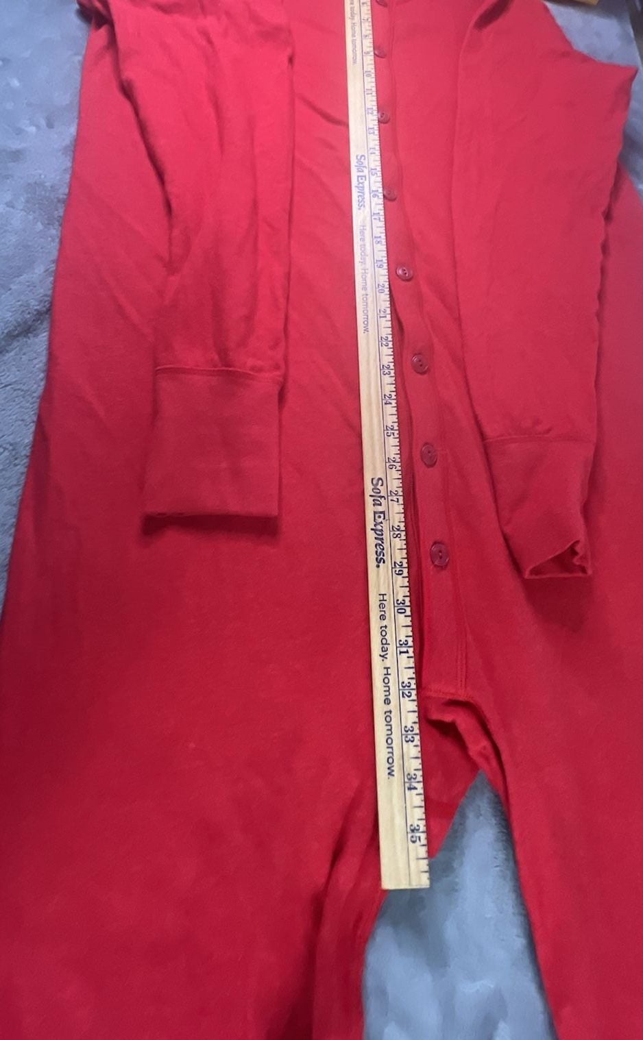 L.L. Bean Red Long Sleeve Henley long underwear Size L Reg OD8J7 10