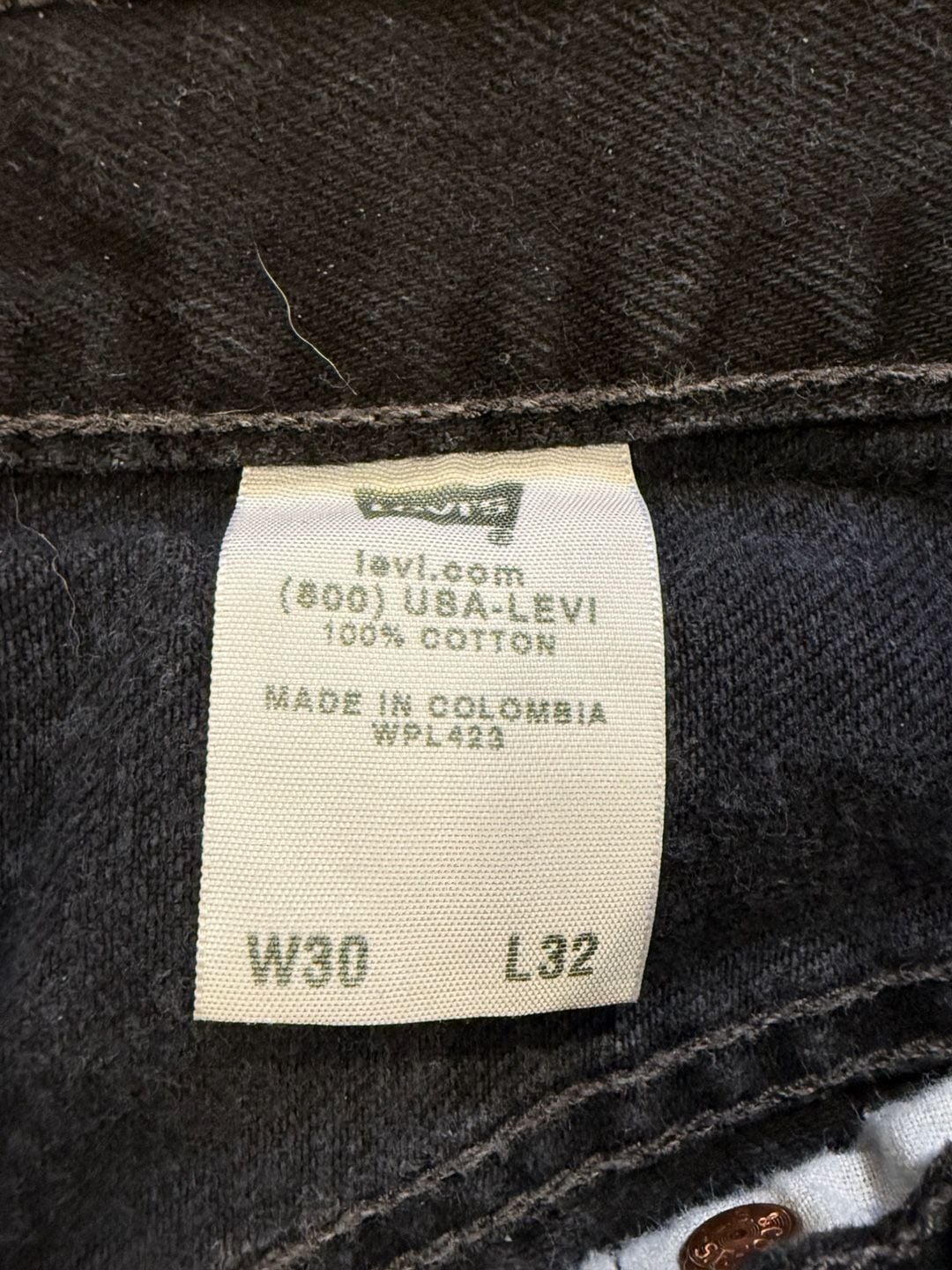 Levi's 501 Jeans Black Denim 5