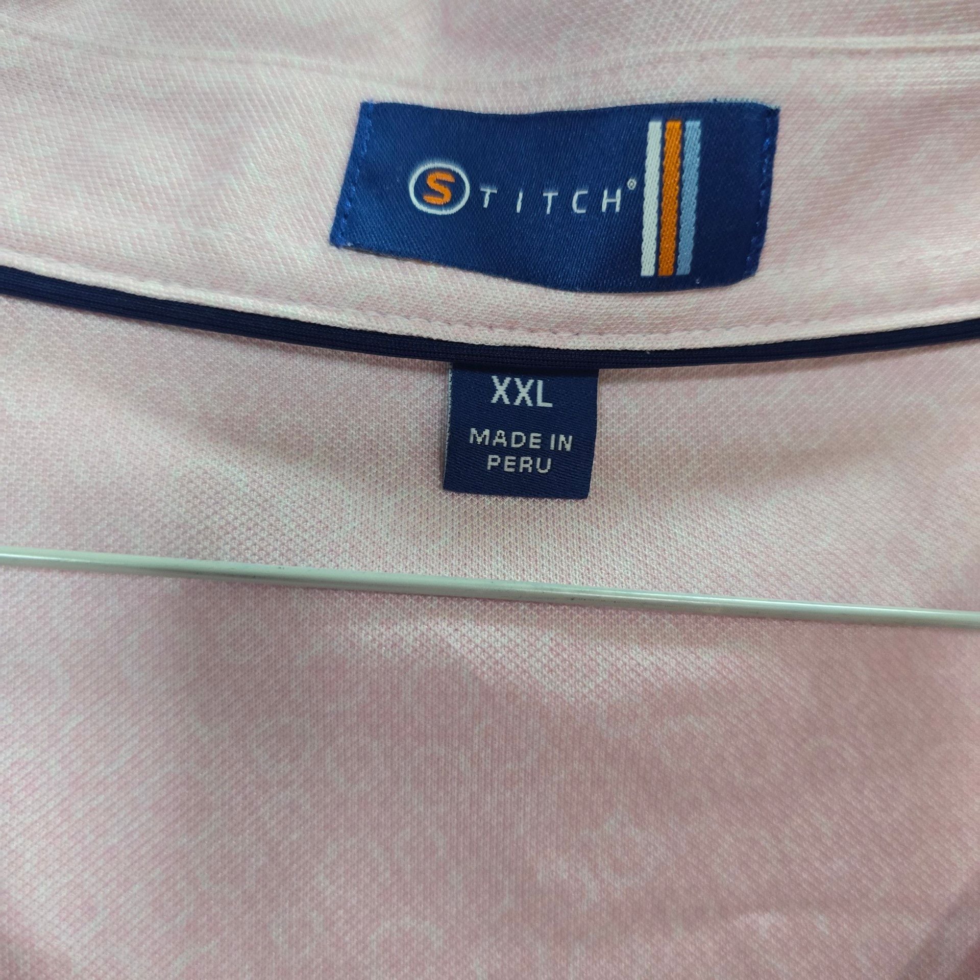 Stitch Polo Size XXL Pink 3