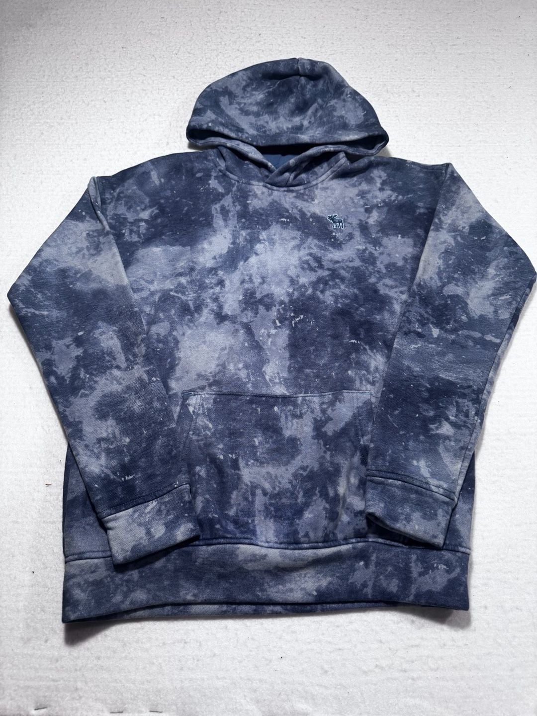 Abercrombie Kids Tie Dye Fleece Hoodie Size 15/16 Blue 2
