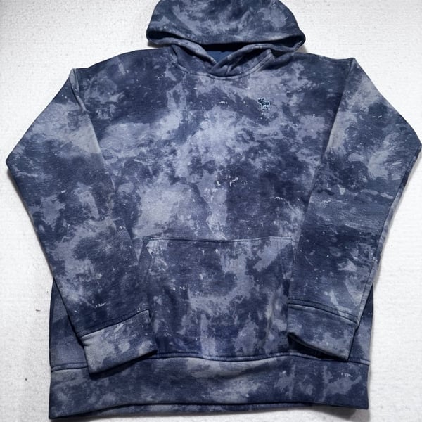 Abercrombie Kids Tie Dye Fleece Hoodie Size 15/16 Blue