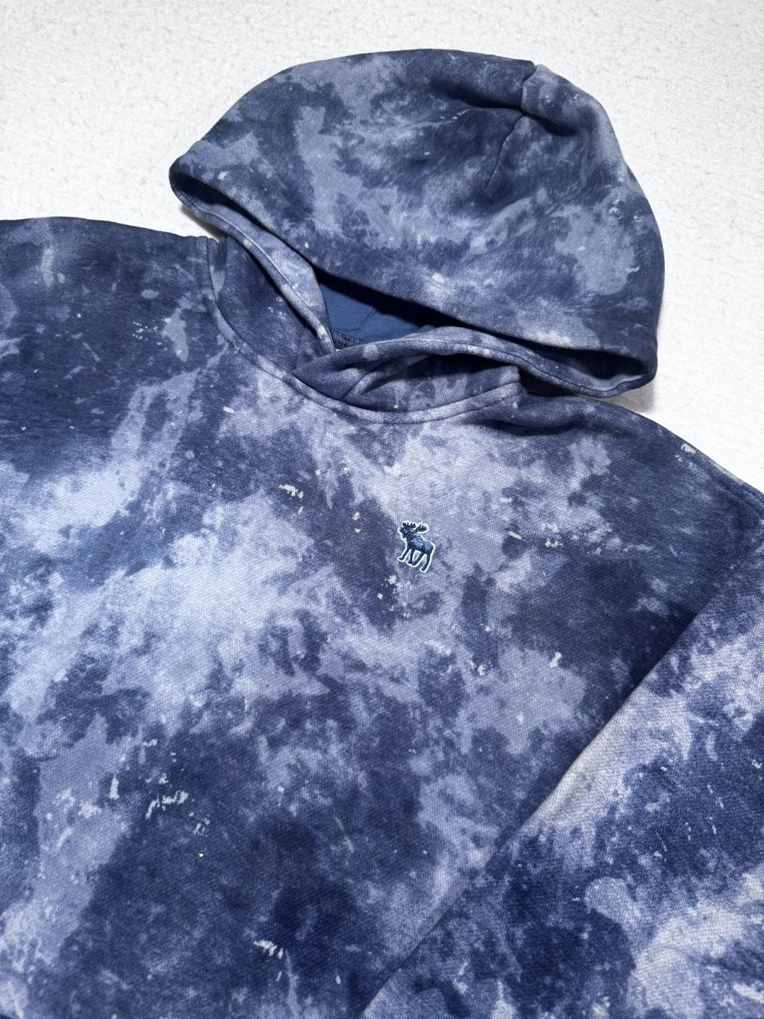 Abercrombie Kids Tie Dye Fleece Hoodie Size 15/16 Blue 3
