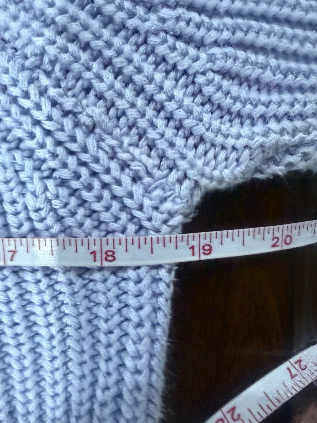 525 America Periwinkle 100% Cotton Chunky Rib Knit Crewneck Sweater Medium 7