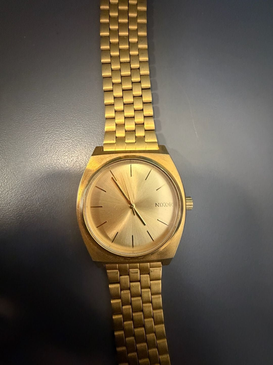Nixon Time Teller Gold Watch Stainless Steel 2