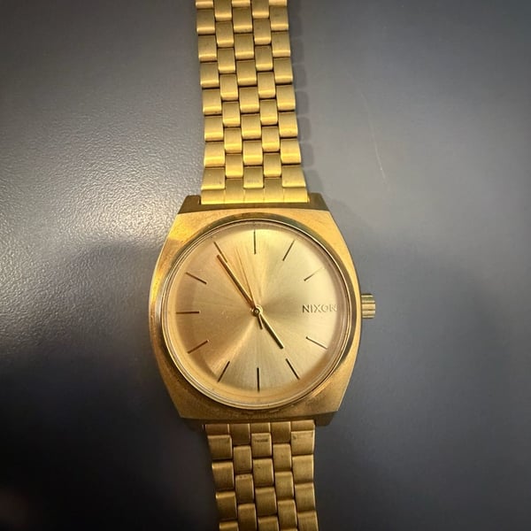 Nixon Time Teller Gold Watch Stainless Steel