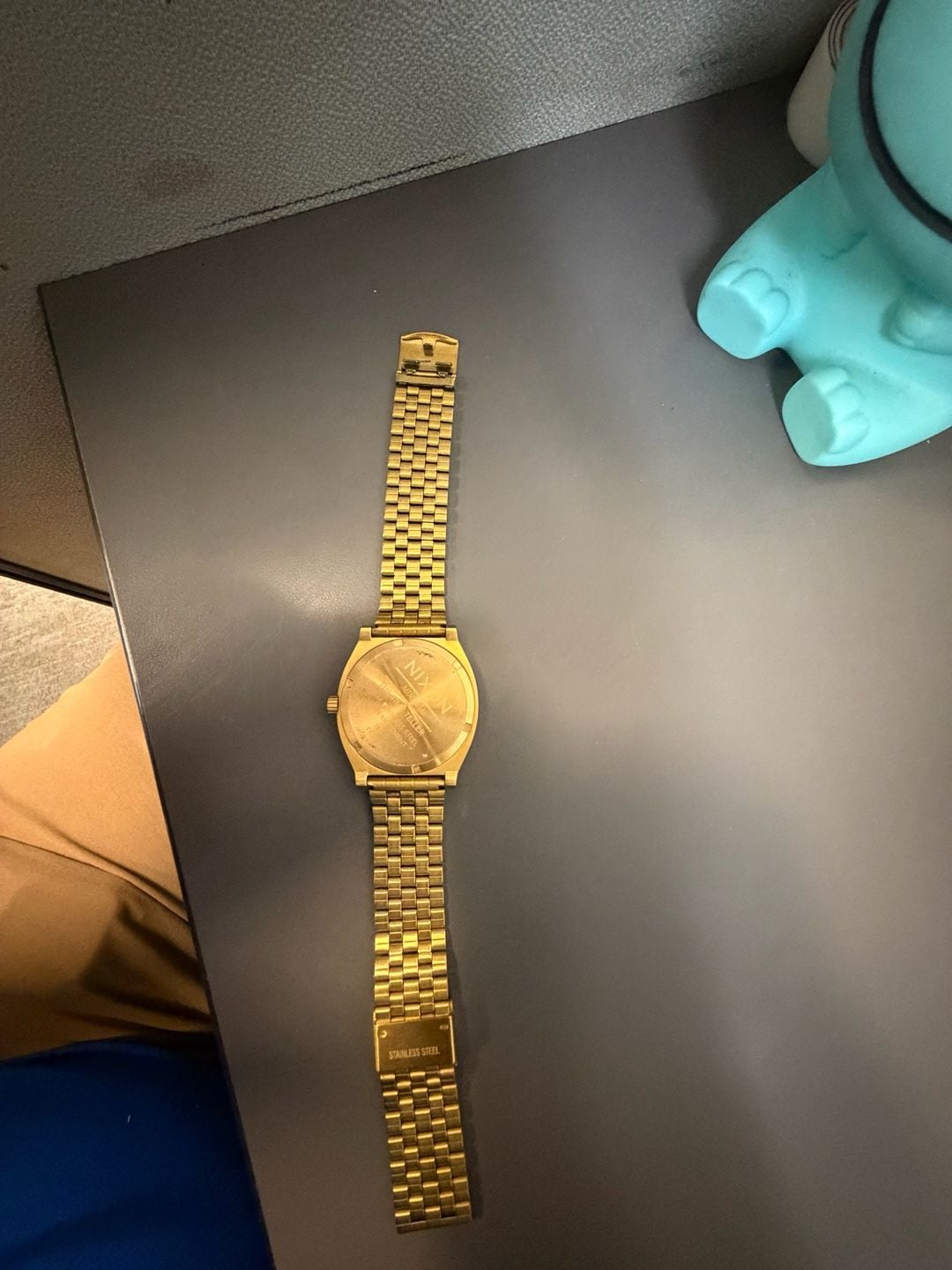 Nixon Time Teller Gold Watch Stainless Steel 4