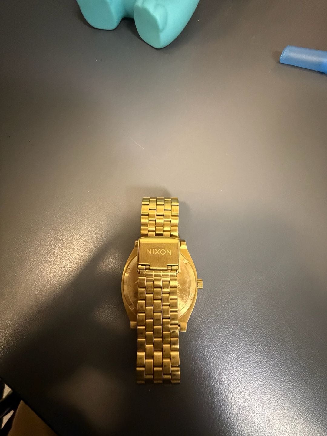 Nixon Time Teller Gold Watch Stainless Steel 5