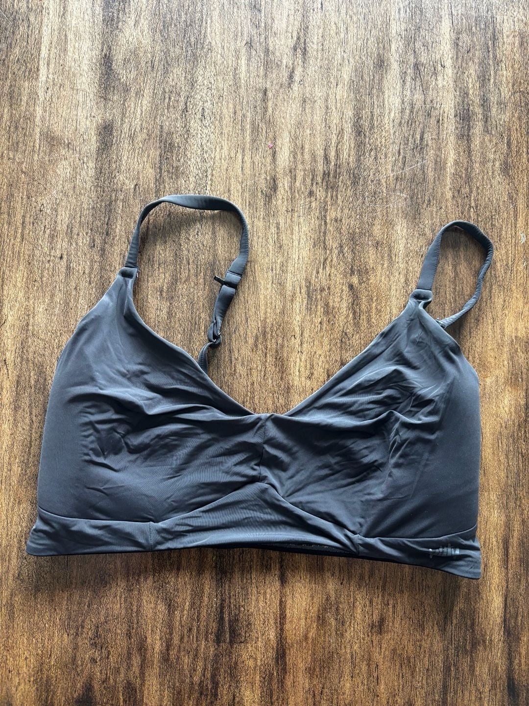 Yitty Black Logo Elastic Bra Size L 2