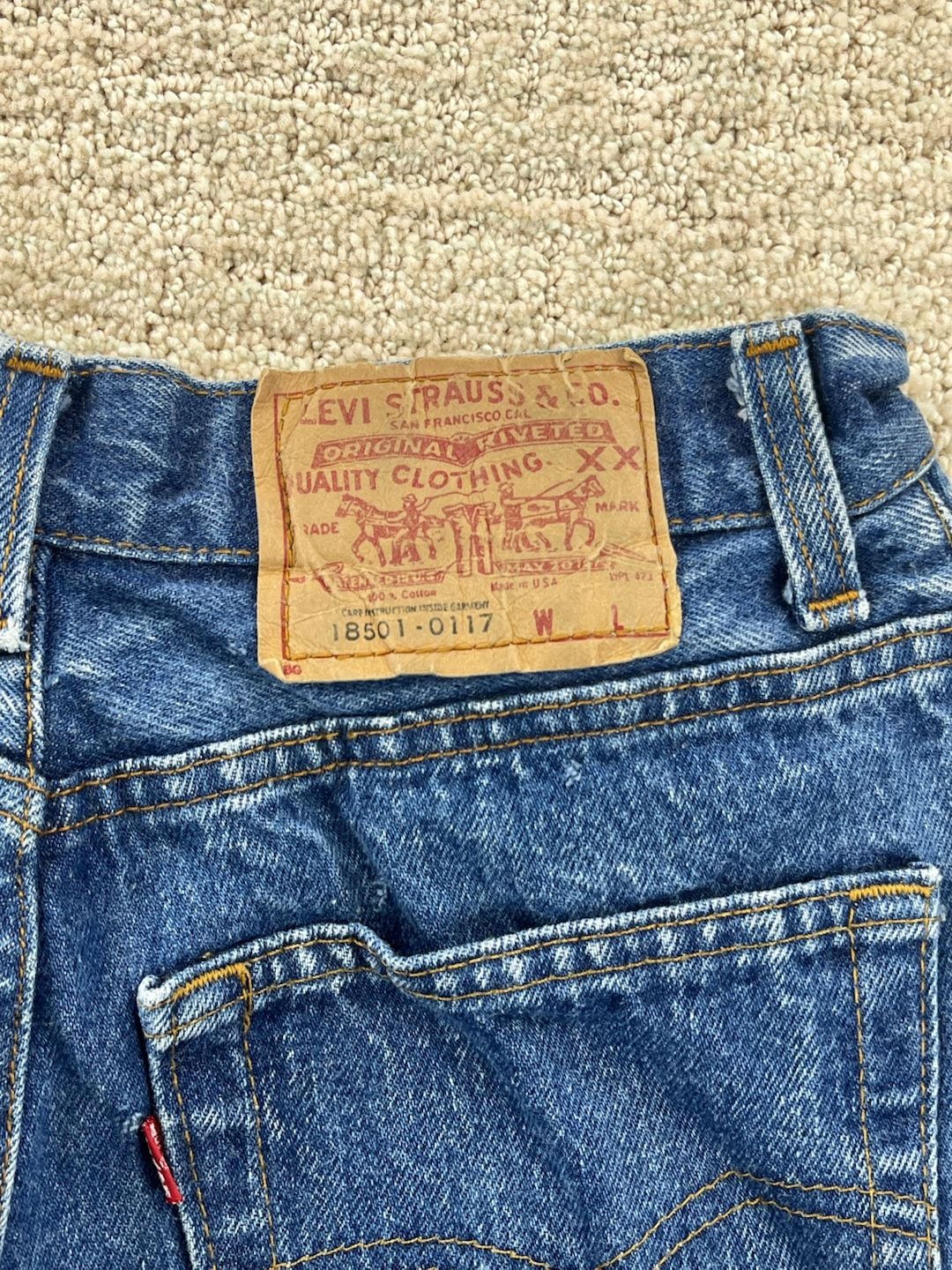Rare 1977 Levi’s Women’s 501 Jeans Little Man Wide Bolt W26 L31 5