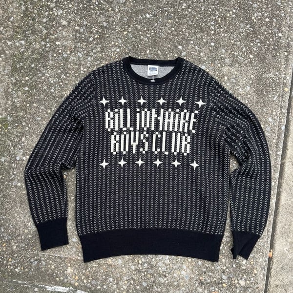 Billionaire Boys Club Knit Sweater Size XL Black White