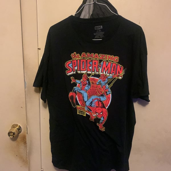 Marvel The Amazing Spider-Man Graphic T-Shirt Size 2X Black