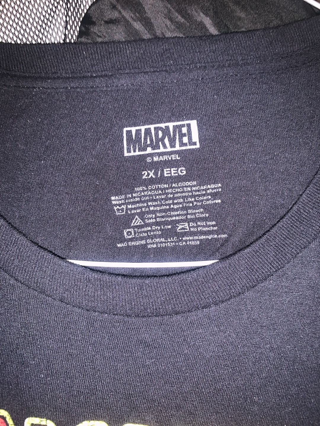 Marvel The Amazing Spider-Man Graphic T-Shirt Size 2X Black 2