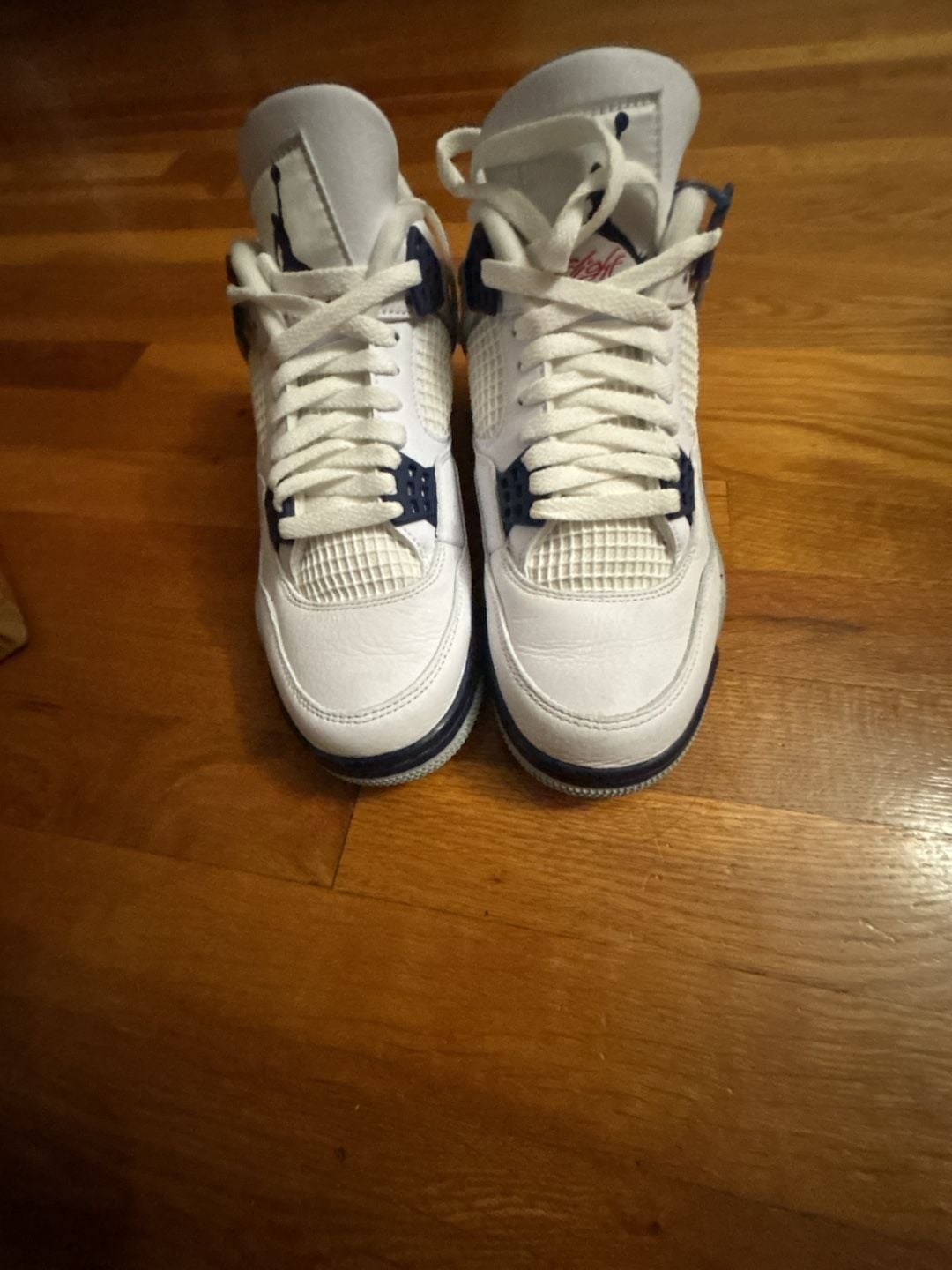 Nike Air Jordan 4 Retro Size 8.5 Midnight Navy White 7