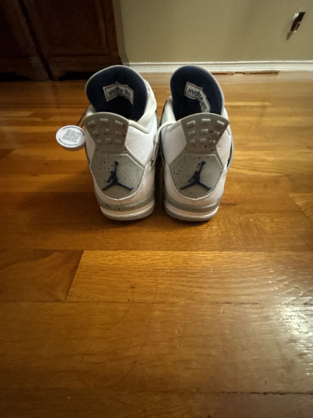 Nike Air Jordan 4 Retro Size 8.5 Midnight Navy White 8