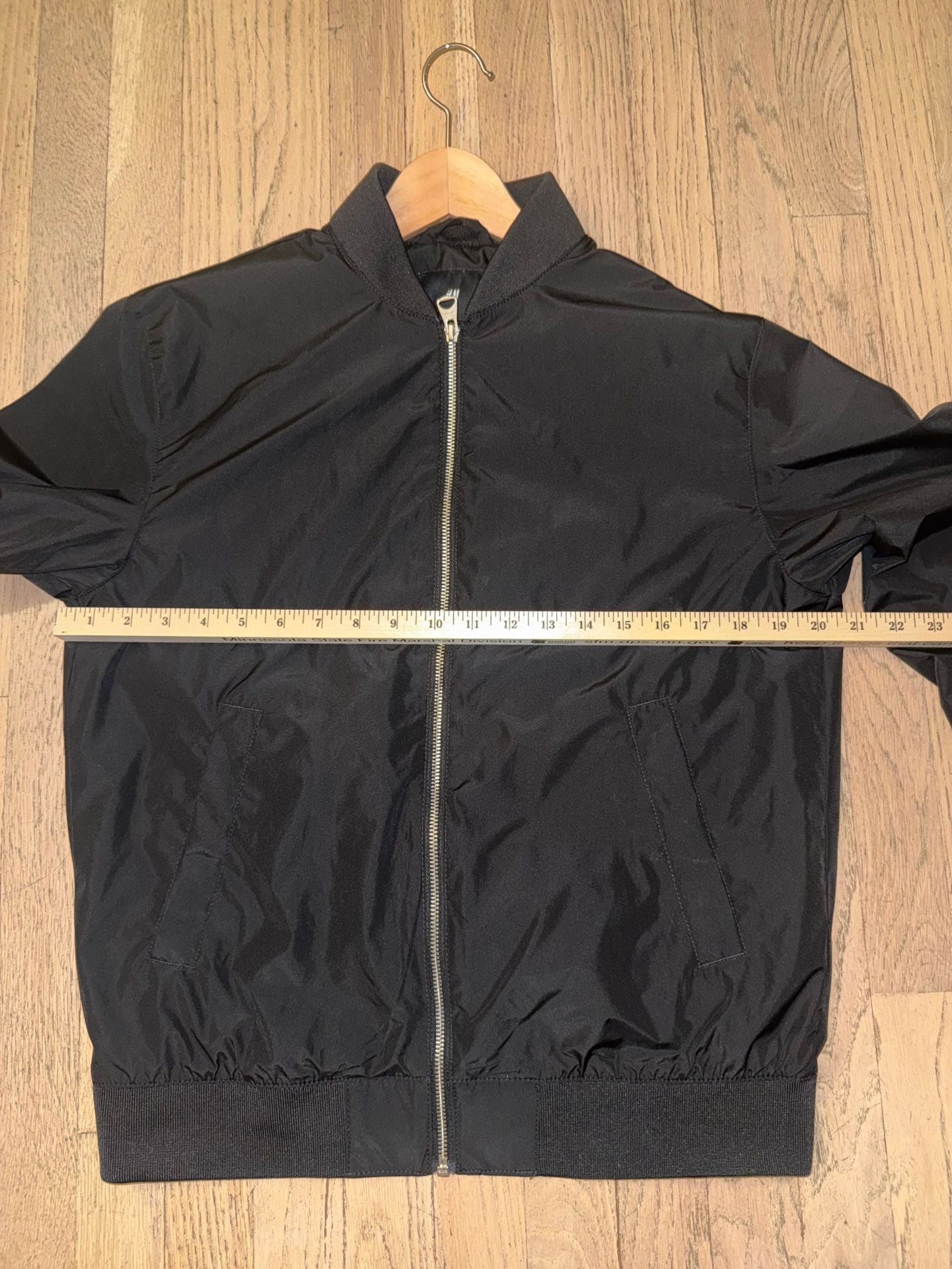 H&M Black Bomber Jacket Size S 3