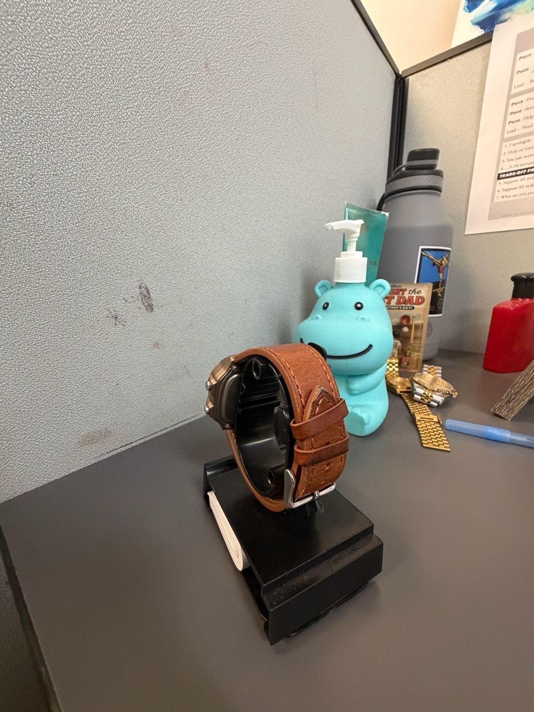 Casio AE-1200WH World Time Watch Brown Leather Strap
Half negative face 5