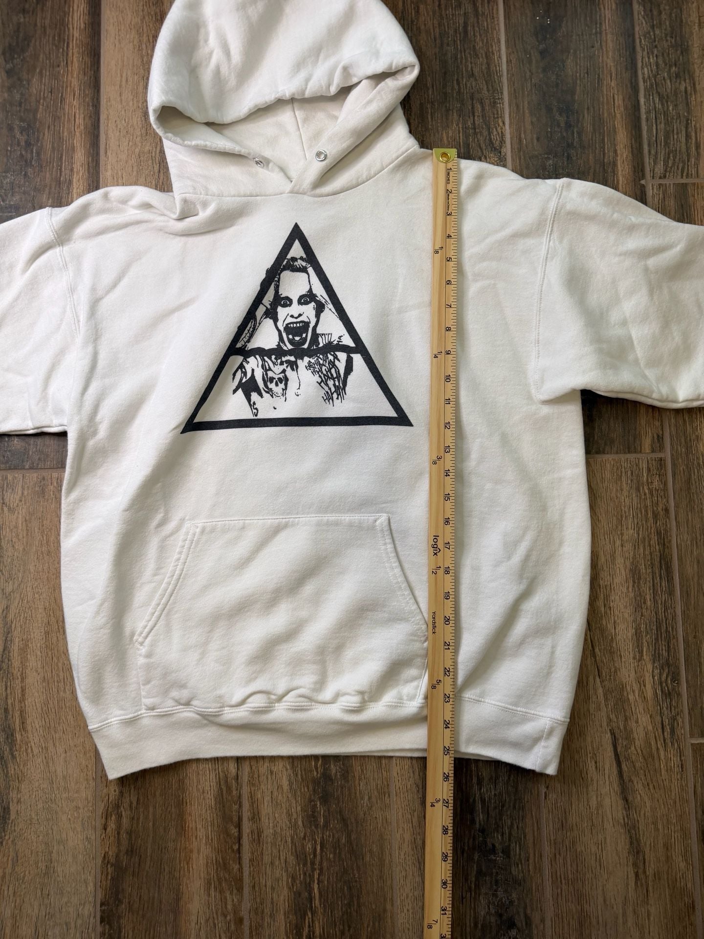 Hanes Graphic Hoodie Size M 38-40 White 30 Seconds To Insanity 6