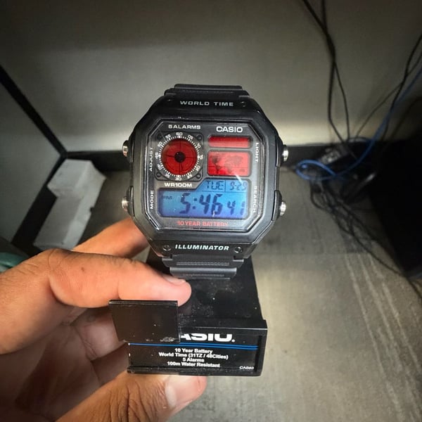 Casio AE-1200WH World Time Illuminator Digital Watch Black
Spider-Man edition