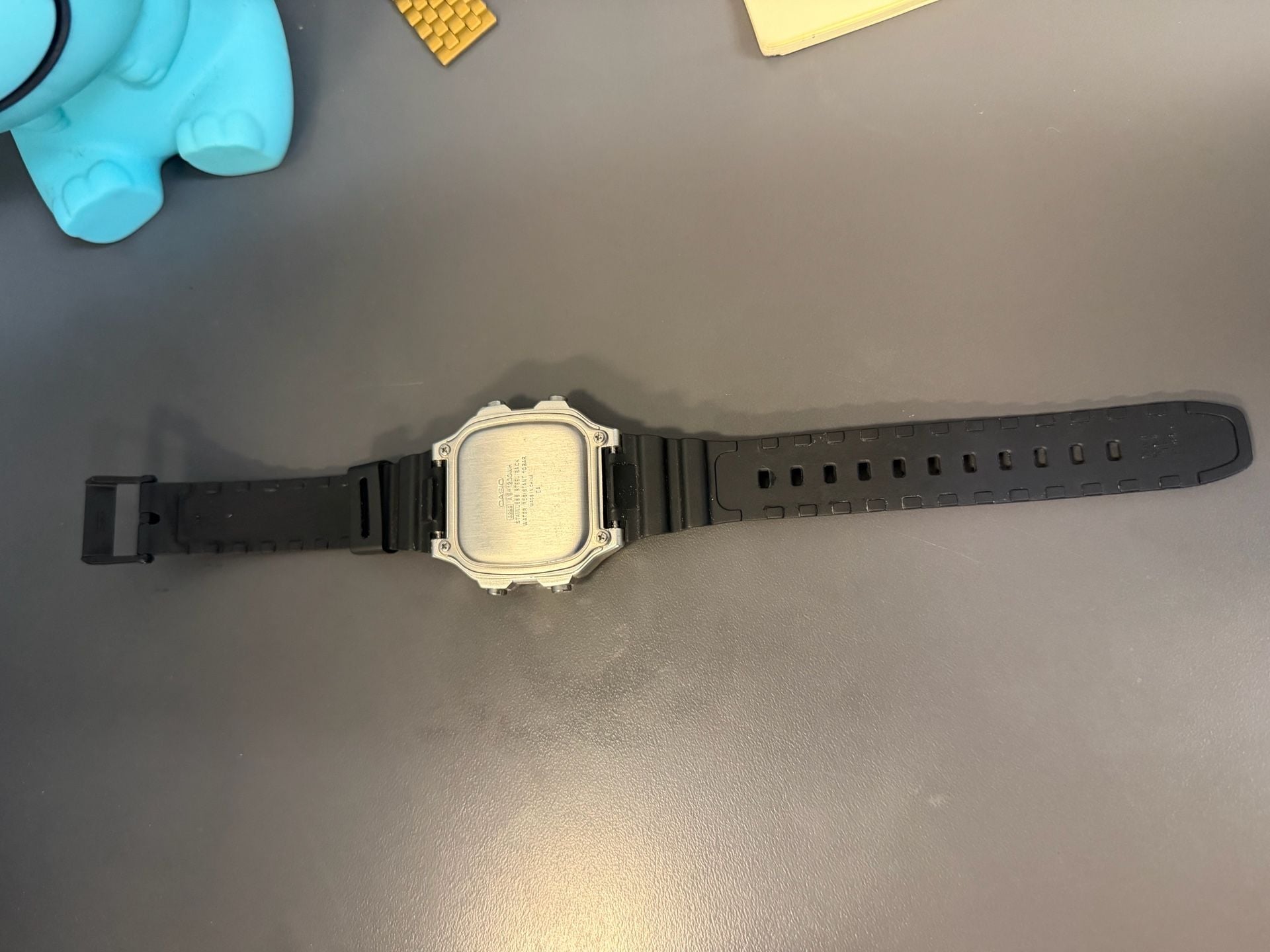 Casio World Time Digital Watch Black Silver CAS63 3