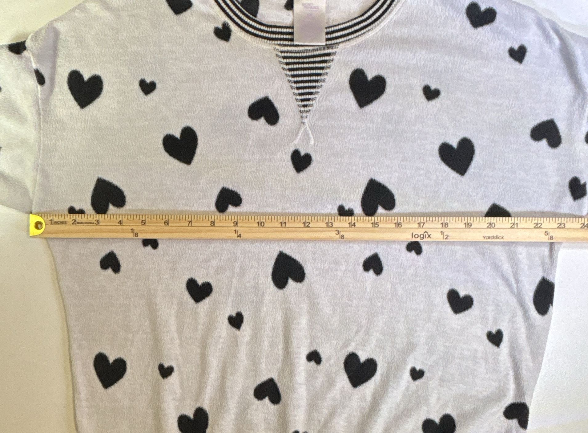 Secret Treasures Pajama Set Heart Print Fleece Sweatshirt Pants 5