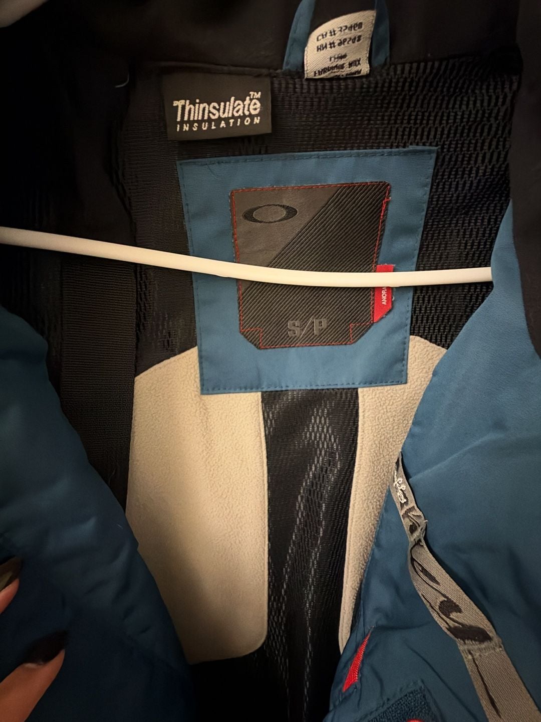 Oakley Thinsulate Insulation Jacket Size S/P Blue Waterproof Ski Jacket 4