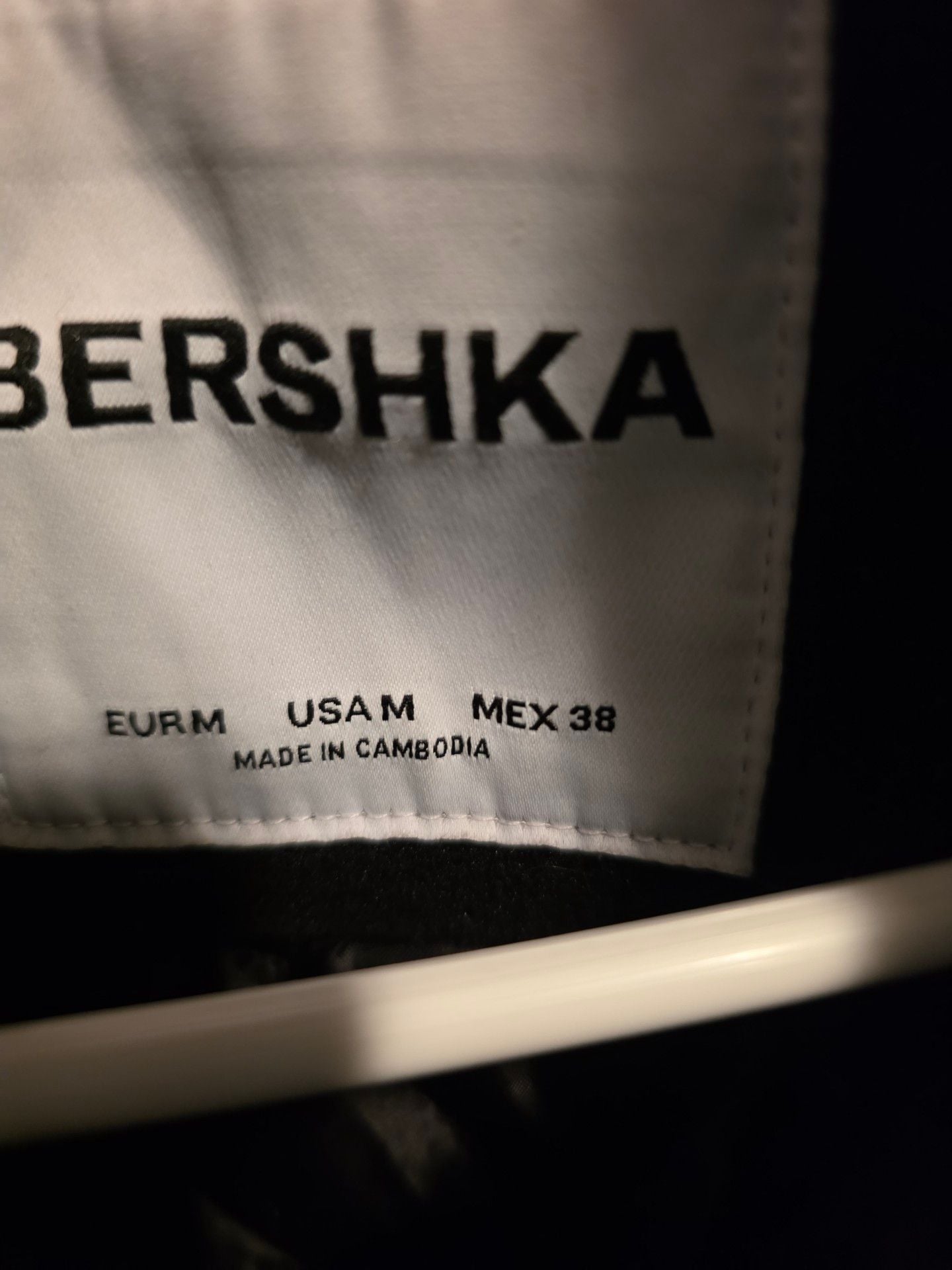 Bershka Boxing Club London England Black Wool Jacket Size 38 3