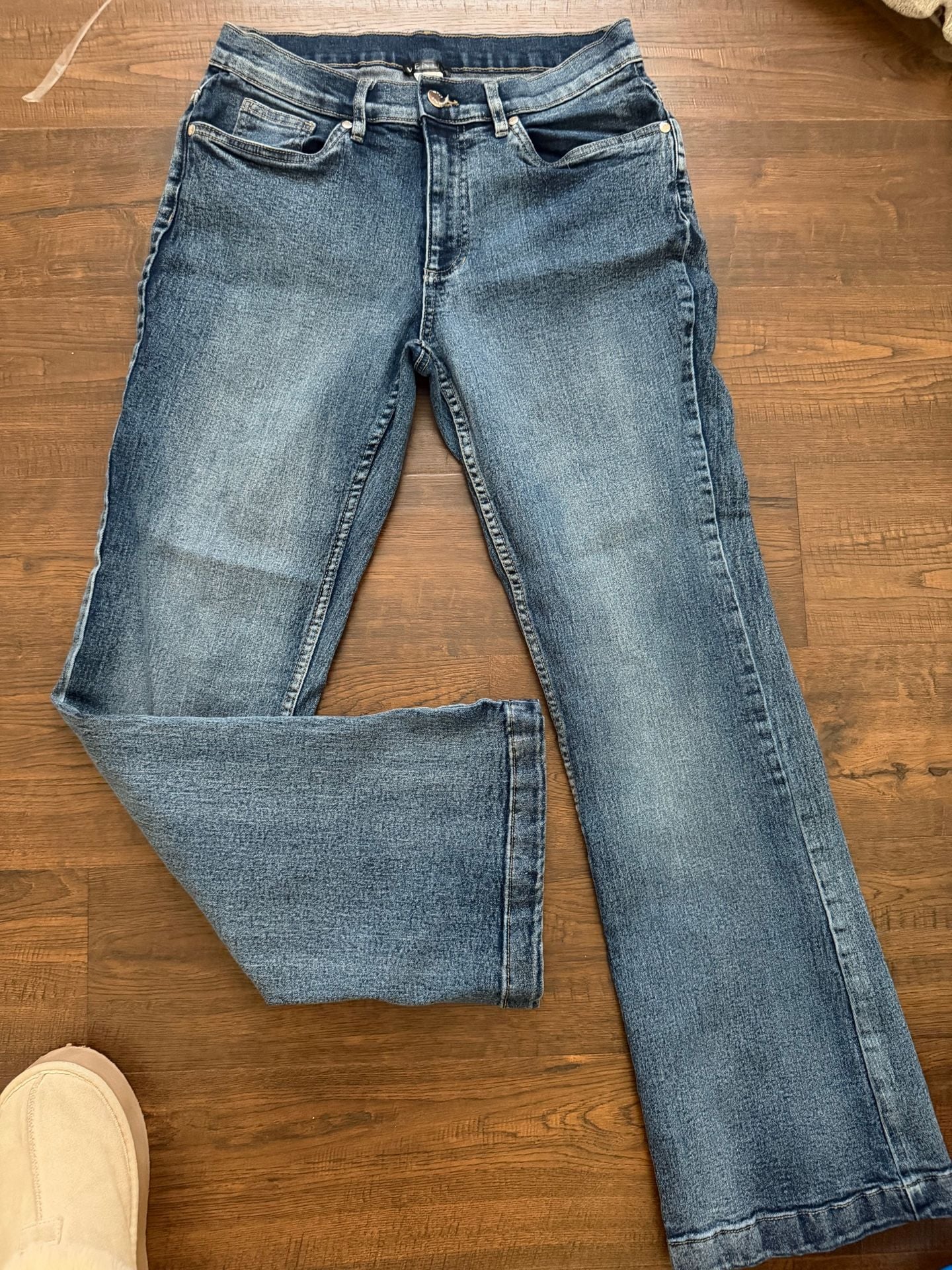 Venus Blue Jeans Size 10S Bootcut Mid Rise Denim Pants 2