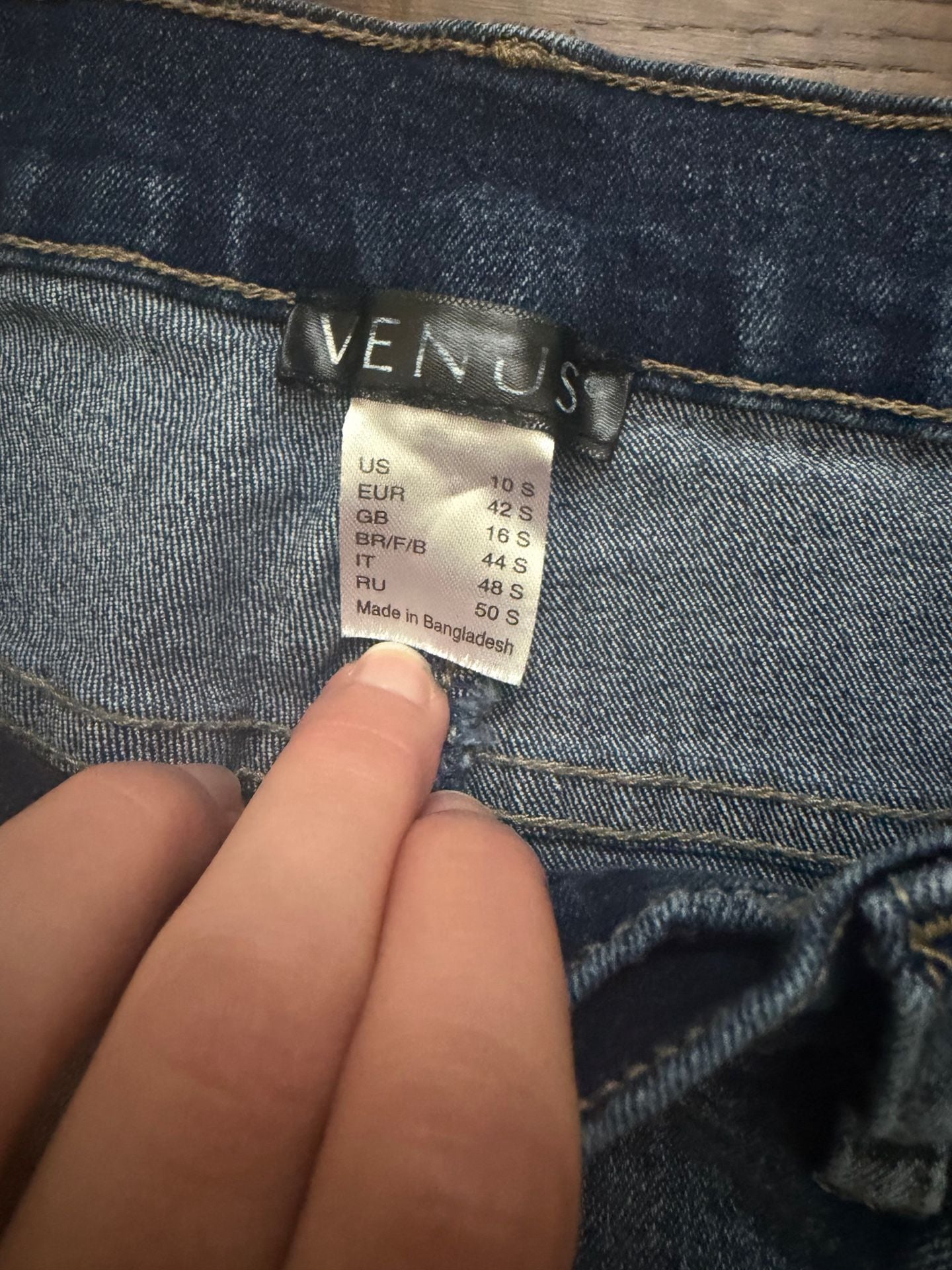 Venus Blue Jeans Size 10S Bootcut Mid Rise Denim Pants 4