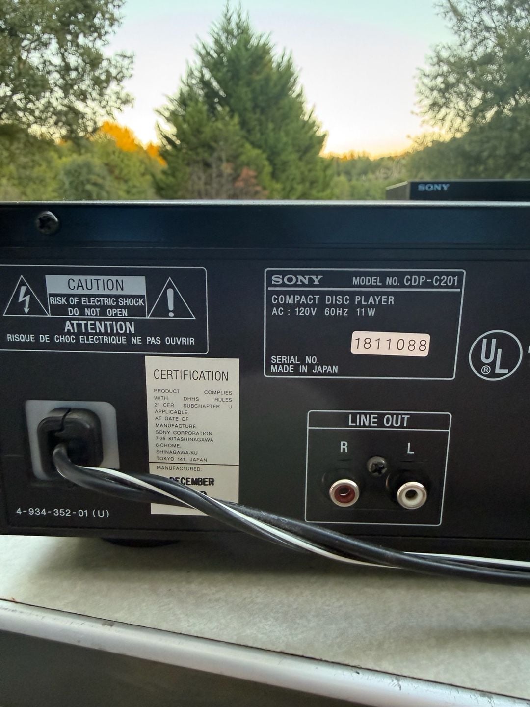Sony CDP-C305 5-Disc Compact Disc CD Player Changer 10