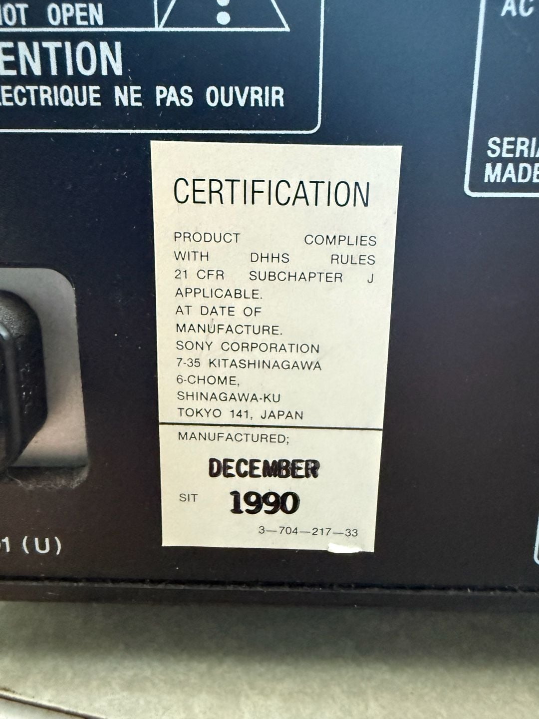 Sony CDP-C305 5-Disc Compact Disc CD Player Changer 11