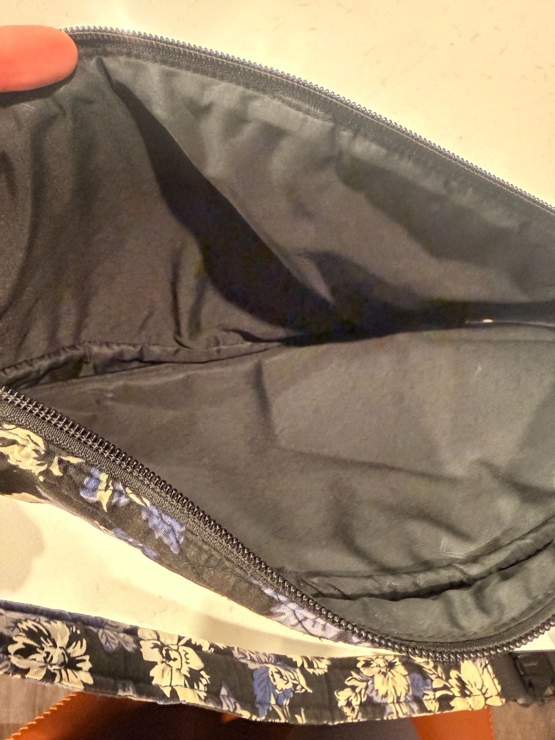 Vera Bradley Frosted Floral Black Cotton Sling Backpack 6