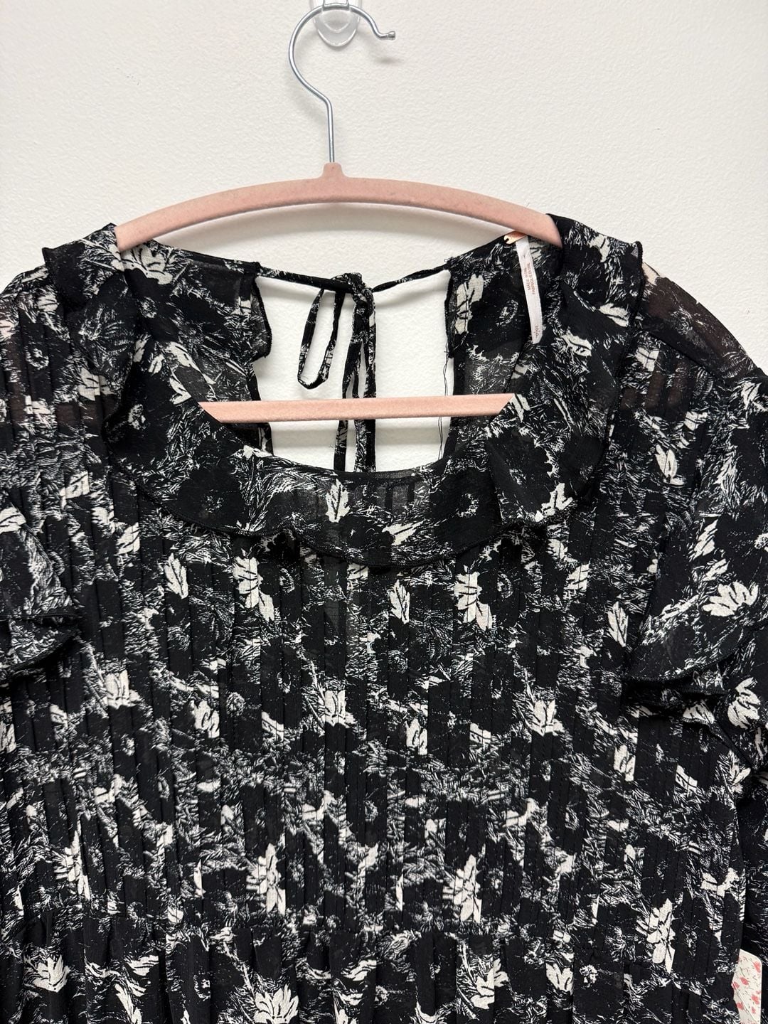 Free People These Dreams Mini Dress Black Combo Small 7