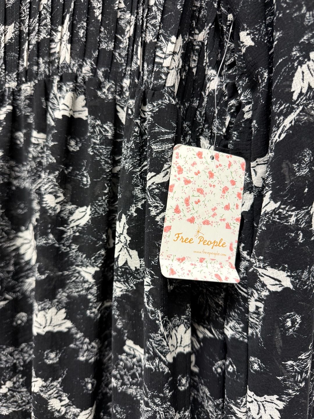 Free People These Dreams Mini Dress Black Combo Small 11