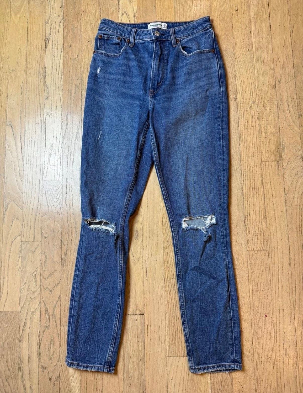Abercrombie & Fitch The Skinny High Rise Blue Jeans Size 2 2