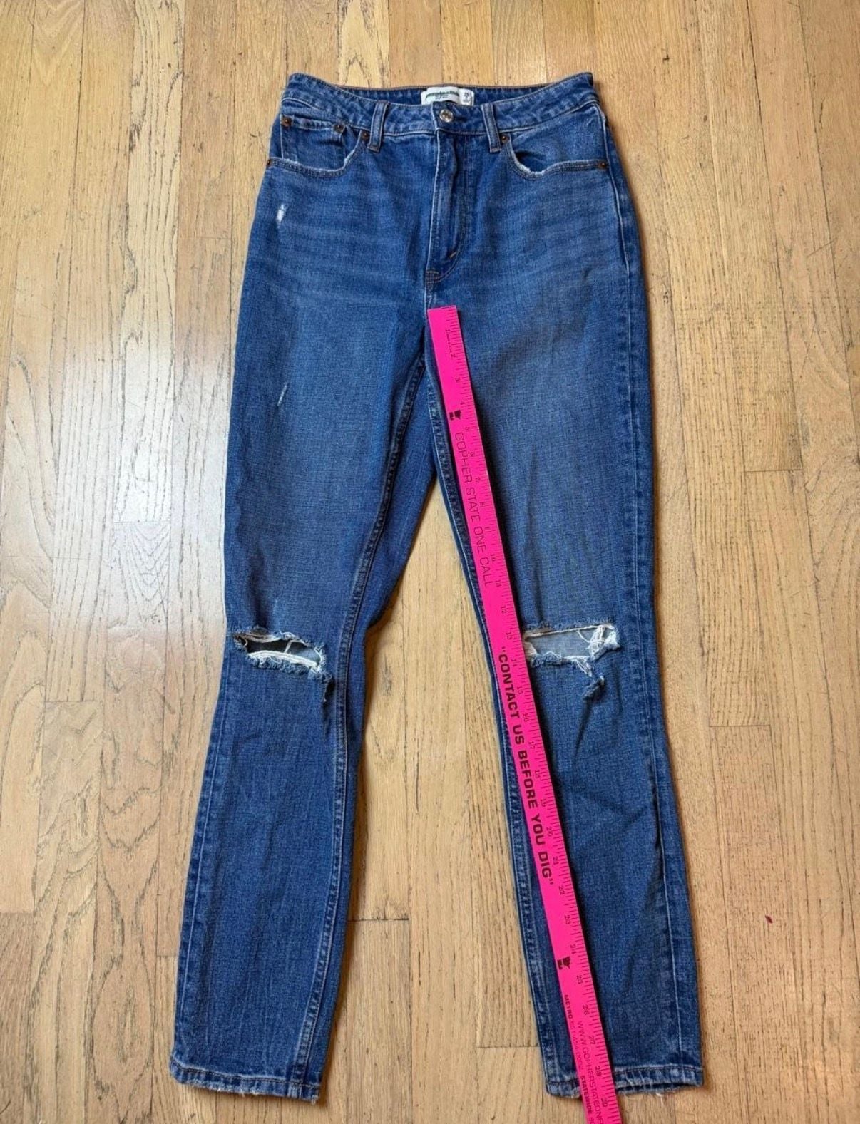 Abercrombie & Fitch The Skinny High Rise Blue Jeans Size 2 4